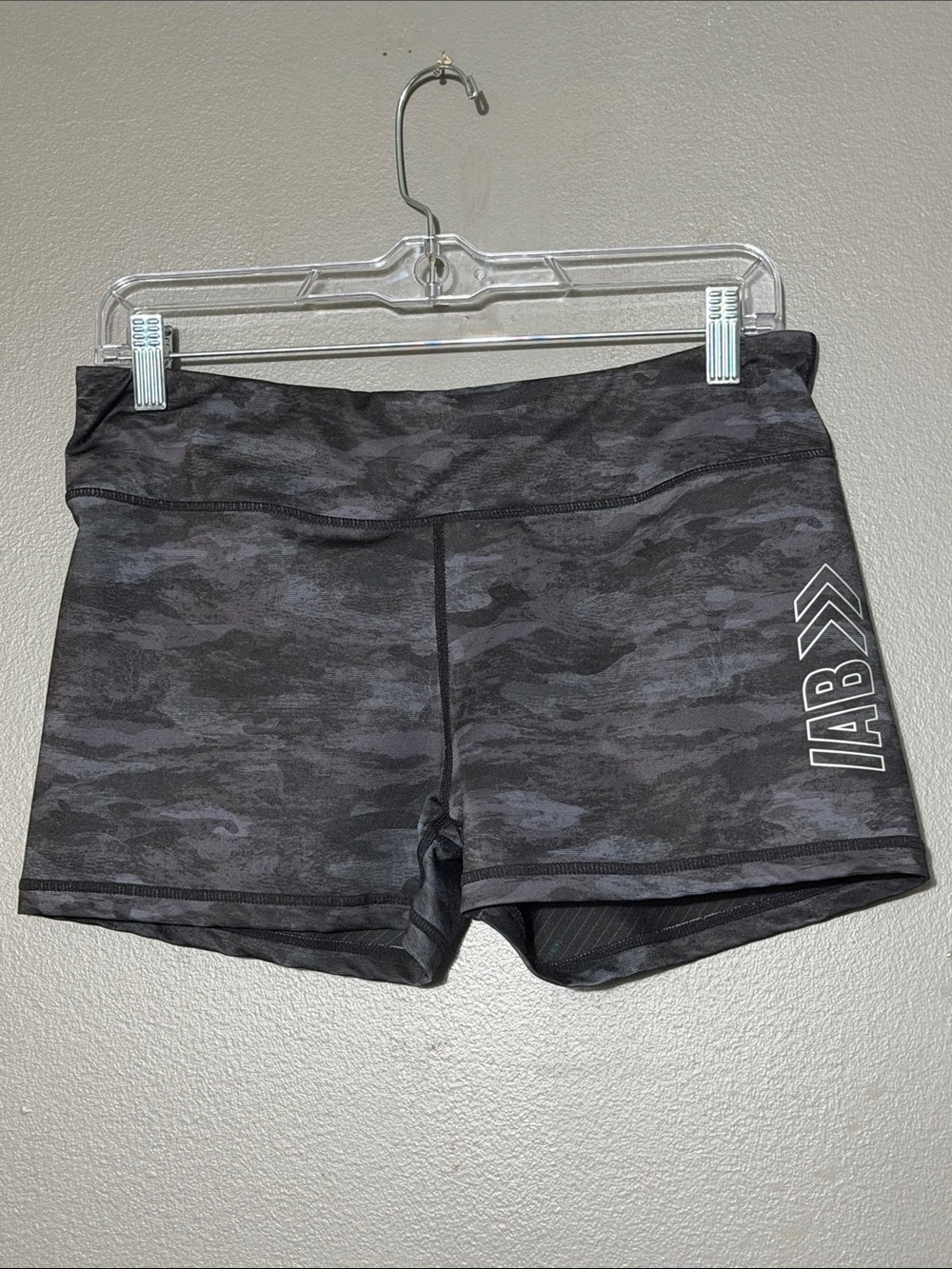 IAB MFG Camo Booty Shorts Black Charcoal Camouflage 12 XL